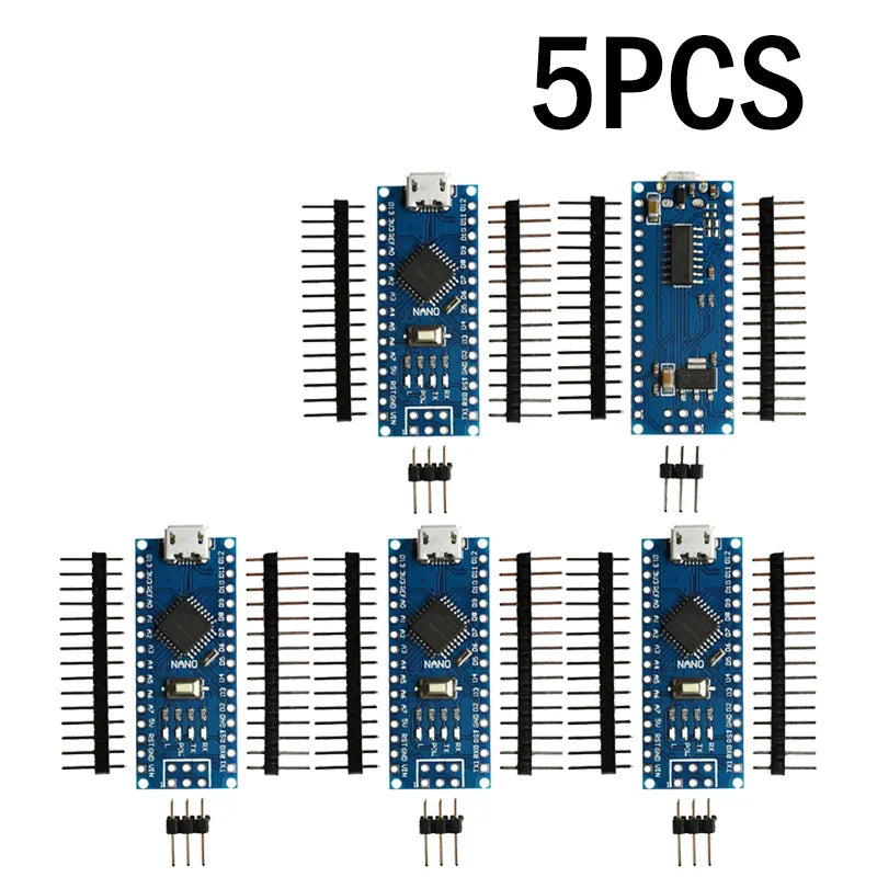 1-10PCS Nano V3.0 ATmega328P/PB CH340 USB Module, Mini Arduino Compatible Board with Bootloader for DIY Electronics Projects