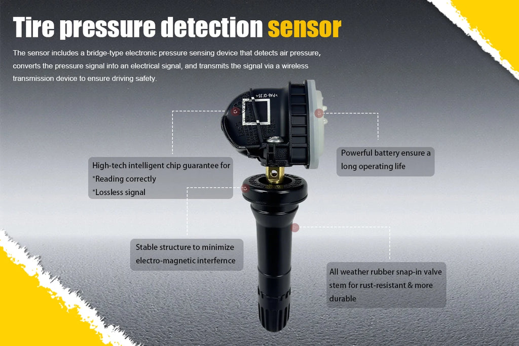 1/4PCS Tire Pressure Monitoring Sensor TPMS EV6T-1A180-CB For Ford F-150 Focus Ecosport Ranger Compatible With EV6T1A180CB
