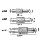 Aviation Plug GX12 GX16 GX20 Butt Soldering Socket 2/3/4/5/6/7/8/9/10Pin Wire Docking Connectors