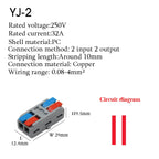 Wire Connector Quick Splitter Mini Splicing Universal Conductor Wiring Cable LED Terminal Block Push-in Electrical Connectors