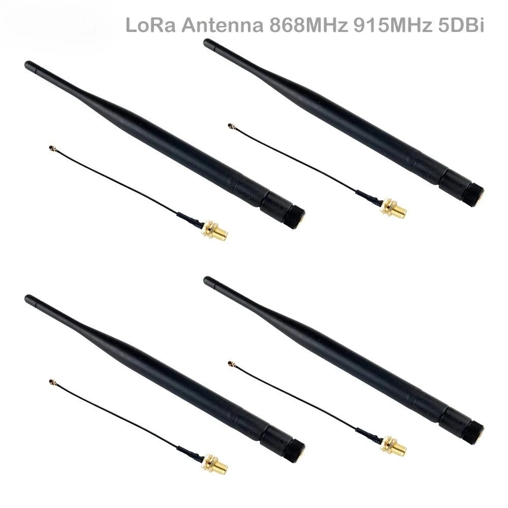 LoRa Antenna 868MHz 915MHz 5DBi SMA Male with Extenstion Cable Omni-directional LoRa32 Board Antenna for LoraWAN Meshtastic