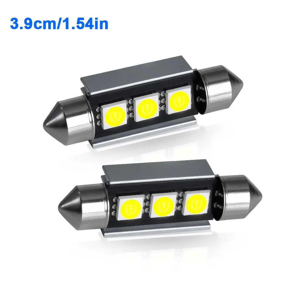 2/4/6/10PCS Super Bright Festoon LED 31/36/39/42MM 5050 3Chips Aluminum Body Fast Cooling for Car Reading Liscense Plate Light