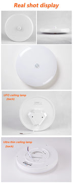 Led Motion Sensor Light 85-220V Ceiling Lamp For Home Corridor Stair Veranda Living Room Bedroom Rader Sensor Smart Night Light