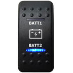 12V Marine Grade Rocker Switch SPST/ON OFF, DPDT/(ON) OFF (ON) Blue Led Light Bar for Carling ARB NARVA Replace Waterproof IP66