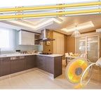 Linear regulável 24v 12v cob luzes de tira led 8mm 320leds/m fita flexível led para decoração do quarto 3000k 4000k 6000k 1m 5m