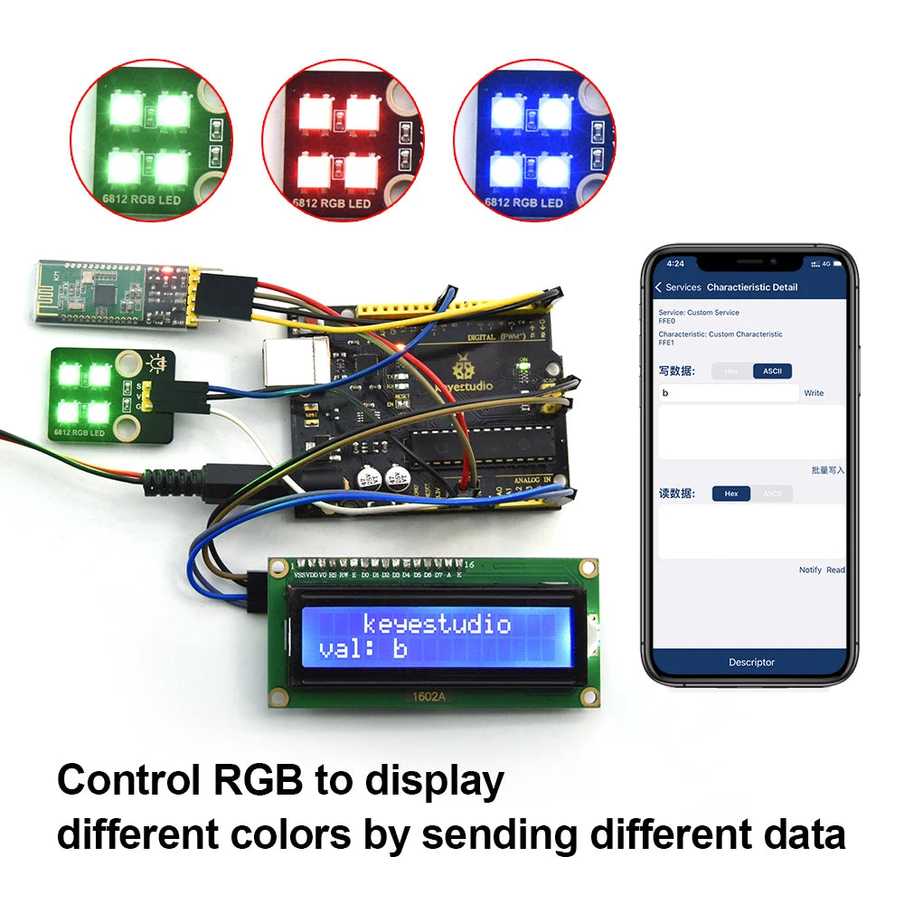 Keyestudio Bluetooth Module For Arduino XBee Bluetooth Wireless HC-05 HC-06 LY51M02 Bluetooth 5.0 Module HM-10 Bluetooth-4.0