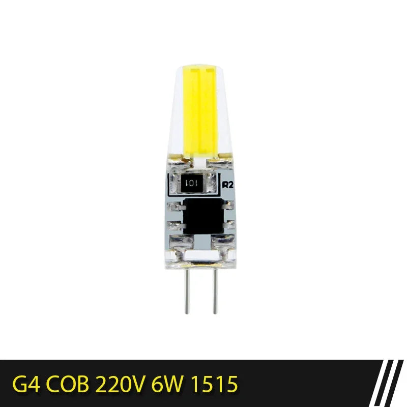 G4 LED COB Lamp E14 G9 12V 220V Dimmable 6W 9W COB LED Bulb Lampada LED Lighting Replace Halogen Spotlight Chandelier LED Lamp