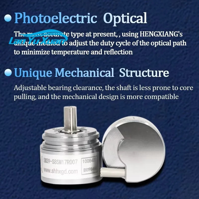 2026  Rs485 Ip65 Encoder SM39 8mm Absolute Encoder Single-turn Multi-turn Hollow Shaft Optical Encoder