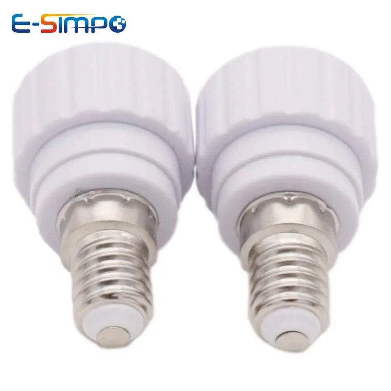 E14 to GU10 Ceramic Base Led Light Lamp Holder Converter Screw Bulb Socket Adapter LED Saving Light Halogen Lamp Base PBT