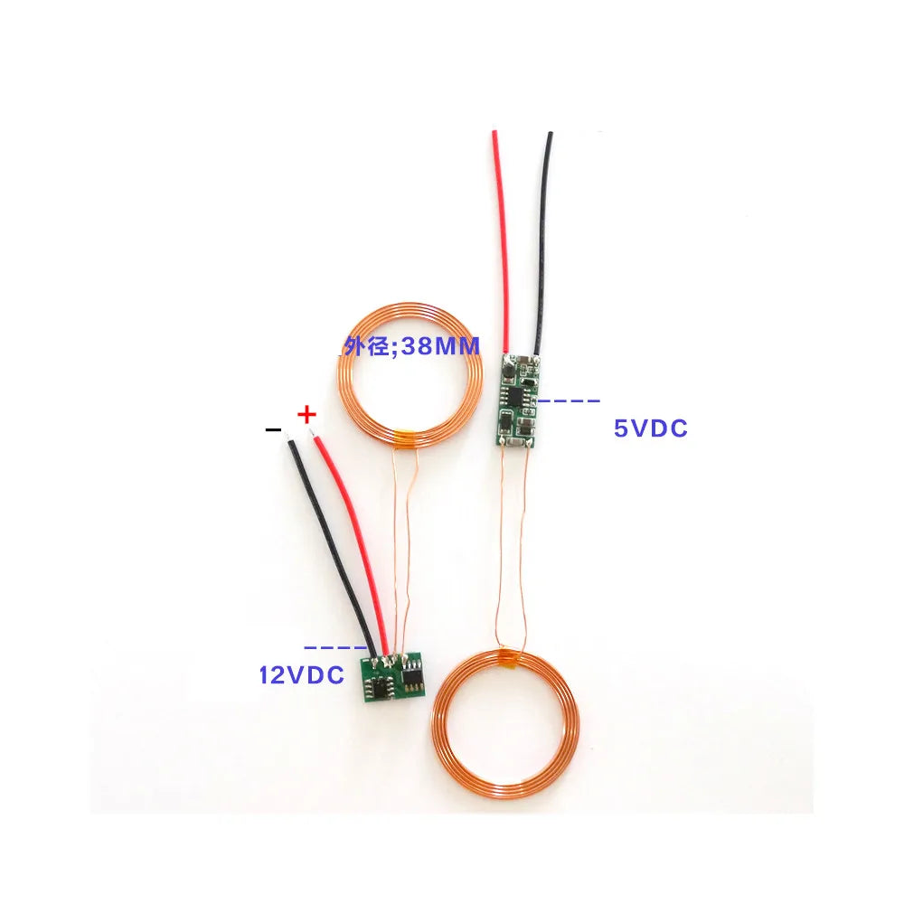 DC 5V Wireless Charging Module Wireless Power Supply Coil Induction Transmitter + Receiver Electronics Charger