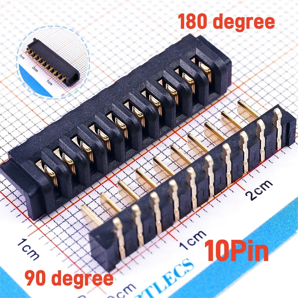 5 Pairs Pitch 2.5 mm 2 3 4 5 6 7 8 9 10 11 Positions Female Blade Socket Male Header Battery Connector Right Angle Straight