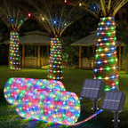 1pack Solar Rope Lights Solar LED Light Path Outdoor Garden Solar String Lights Waterproof Outdoor Lighting Strips 8 Light Modes