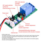 JK11 0-24H Cycle dual-Adjustable Timer Delay On/Off Switch Relay DC 5V 12V 24V Timer Delay Relay Module Electronic Component