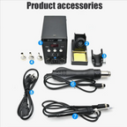 JCD 750W Soldering Station 8586 LCD Digital Display SMD Rework Hot Air Gun Soldering Iron 220V 110V ESD Welding Repair Tools