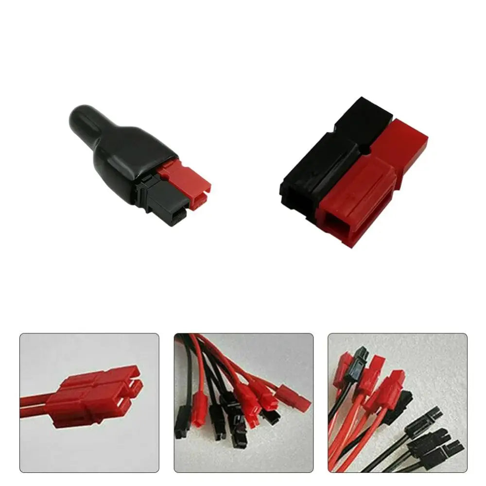 For Anderson Styles Connector 30AMP Plug Rubber 600V High Current Connector For Electric Equipments Black UPS Power Plug