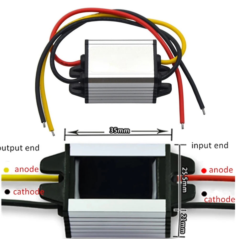 12V To 3V 3.3V 3.7V 5V 6V 9V 3A DC To DC Converter Power Supply Voltage Converter Buck Step-Down Module 12v24 to 5vV For Car