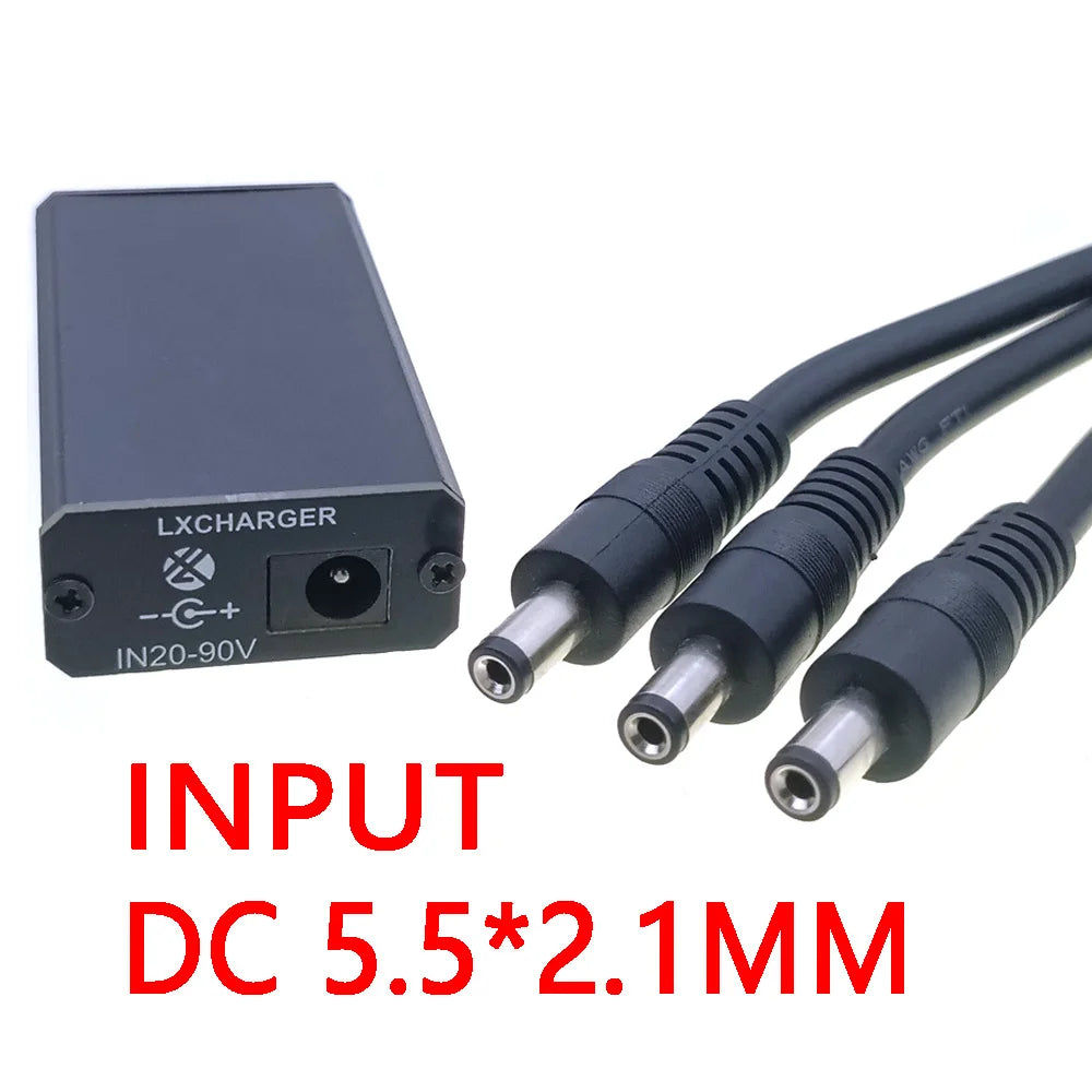 XT60 XT90 EC5 To 5V Connector DC20-90V Step Down Module PD65W PD/QC3.0 QC2.0 Double USB Type-C Mobile Phone Quick Charge Adapter