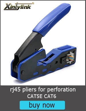 Xintylink Toolless RJ45 Ethernet Cable Connector CAT6 Plug CAT5 CAT5E Network RJ45 LAN Conector CAT6 UTP Jack Modular Keystone