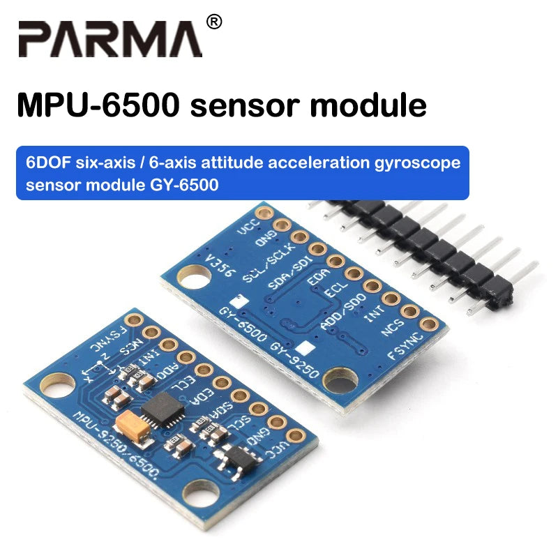 38/5000 MPU-6500 6DOF six-axis / 6-axis attitude acceleration gyroscope sensor module GY-650