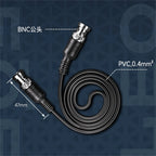 Cleqee P1013 Q9 BNC-BNC Interface Oscilloscope Test Probe Coaxial Cable Lead, 50Ω Impedance, Suitable for CCTV Cameras