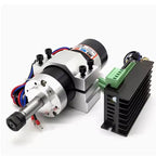 Brushless spindle 48V 500w ER11 Brushless DC Spindle Motor Driver Built in HALL sensor With 55MM Clamp Bracket