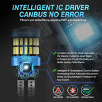 2Pcs 1400LM Super Bright T15 W16W LED No Error 4014 SMD 921 912 LED Lamp for Car Back up Reverse Lights CANBUS 6500K White
