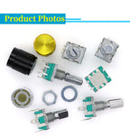 5PCS/LOT 20 Position 360 Degree Rotary Encoder EC11 w Push Button 5Pin Handle Long 15/20MM With A Built In Push Button Switch