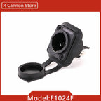 10pcs 3Pins In/Output Waterproof Locking Powercon Male Plug Female Chassis Wire Cable Connectors PA66 Material IP65 Grade