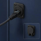 3-1PCS Cat6 RJ45 Panel Mount Adapter Female-to-Female Ethernet Pass-Through Connector RJ45 Shielded D-Type Ethernet Bulkhead