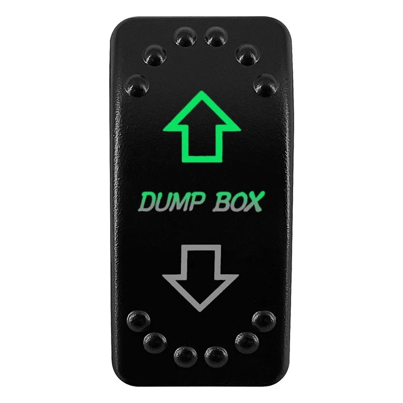 12V/24V Waterproof DPDT Momentary Rocker Switch ON-OFF-ON Arrows Winch In/Out Up/Down Toggle for Jeep, Dump Trailer, Truck, Boat