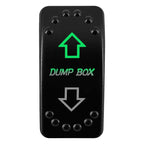 12V/24V Waterproof DPDT Momentary Rocker Switch ON-OFF-ON Arrows Winch In/Out Up/Down Toggle for Jeep, Dump Trailer, Truck, Boat