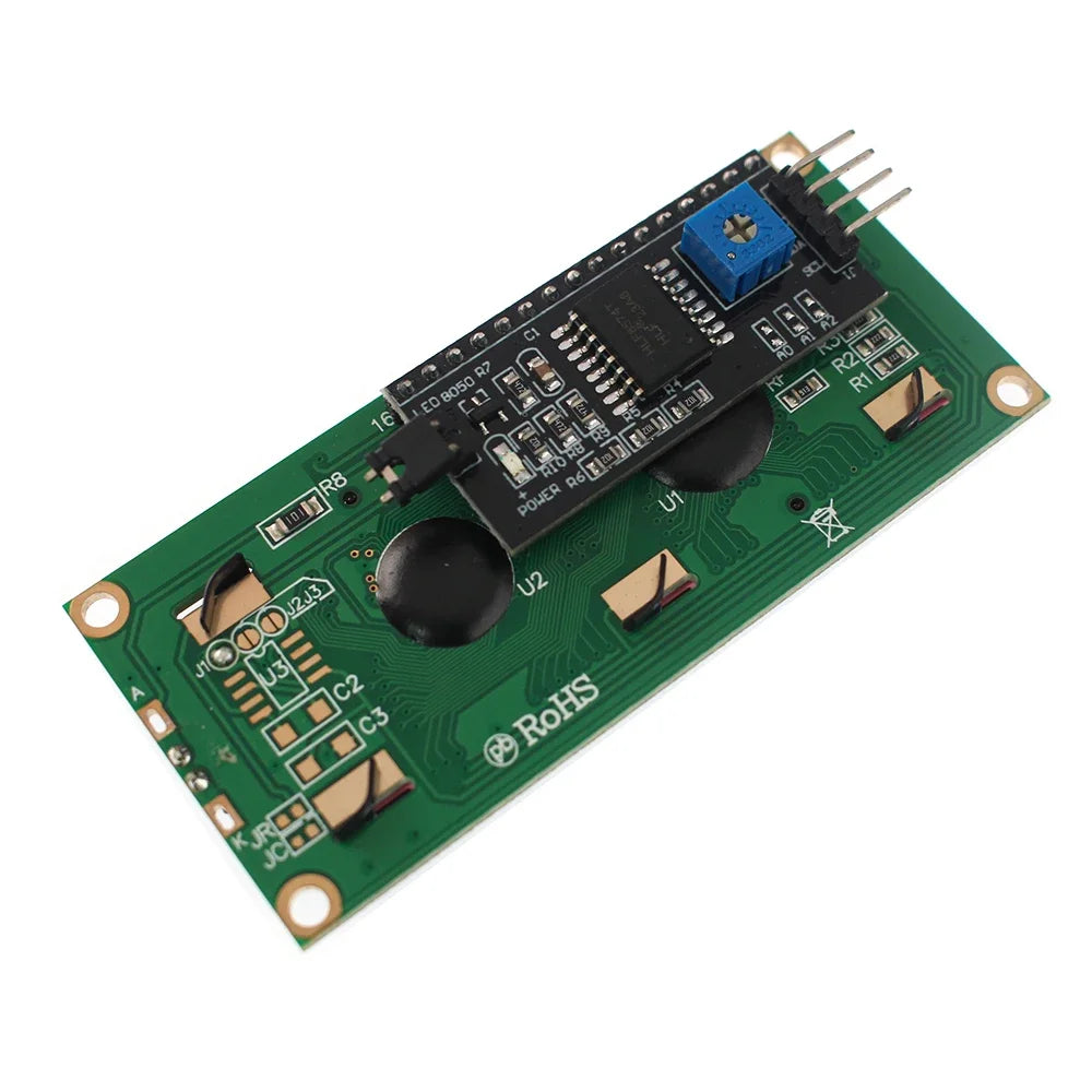 LCD1602 1602A LCD Module Level Conversion Module Yellow Green Screen 16x2 LCD Display IIC/I2C Interface 5V for Arduino