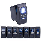12V 24V Car Boat Rocker Toggle Switch Waterproof ON/OFF 5 Pin Latching Marine Push Button led light bar rear light reverse light