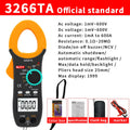 Digital Clamp Meter DC/AC Volt Amp Ohm Diode Multimeter Ammeter Multitester Current Voltage Resistance Tester NCV NJTY 3266TA