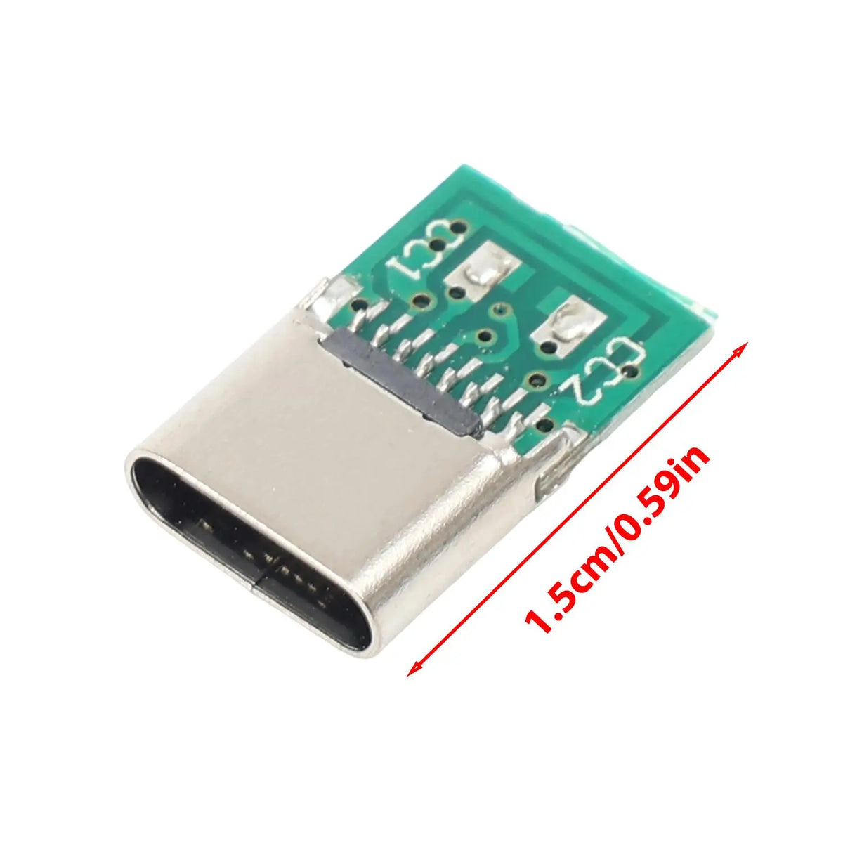 5/6Pin Usb Electric Terminals Welding DIY Data Cable Support PCB Board Type C Female Connectors Jack with Dual 5.1K Resistors