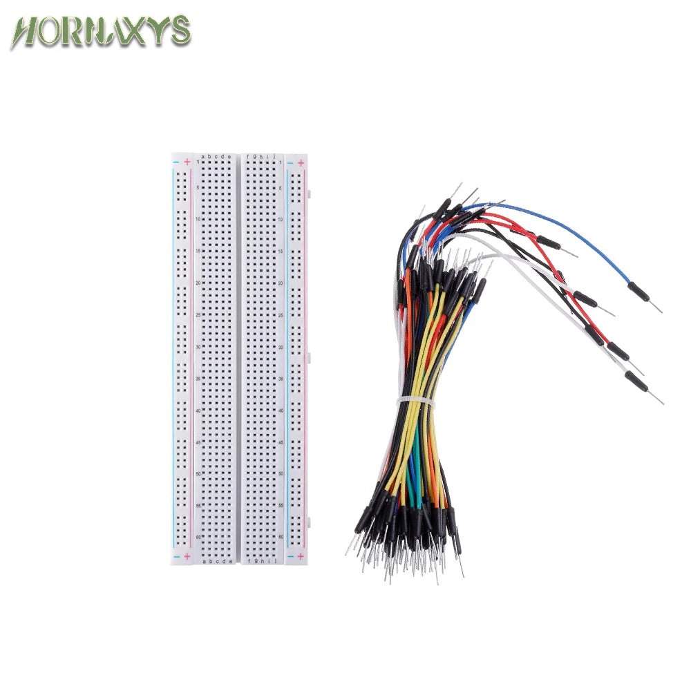 MB-102 Prototype Breadboard 400 830 Points Solderless PCB Bread Board Jumper Wires Cable Board DIY Dupont Wire for Arduino Kit