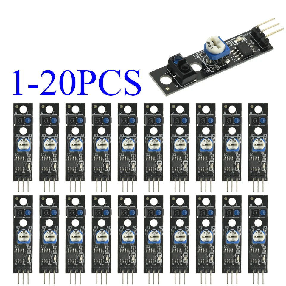 1-20PCS TCRT5000 3PIN Tracking Module IR Infrared Line Reflection Track Follower Sensor TCRT5000 Obstacle Avoidanc For Arduino