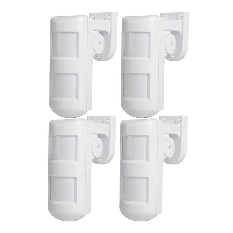 1/2/4pc Waterproof 3Tech Wired 2PIR+MW Outdoor Alarm Motion Sensor Detector Pet Friendly for Home Alarm System with Anti-mask