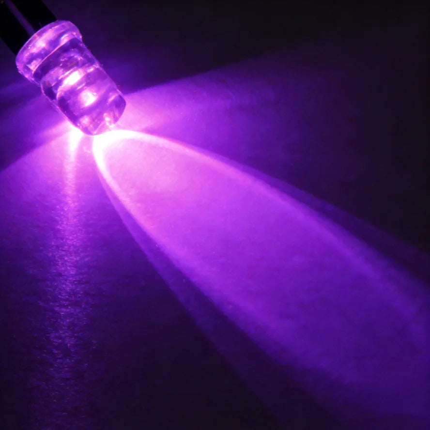 10/20PCS 5mm LED Diode Kit UV Prewired 5V 12 V Light Emitting Indicator RC Lamp Warm White Red Green Blue Yellow Orange Purple P
