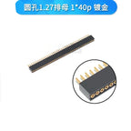 1x40P 1.27mm 2.0mm 2.54mm Round Hole Male Tin Gold Female Pin Header Single Row 0.1" Breakable PCB IC Crystal Transistor Socket