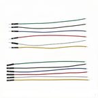 10Pcs 2.54mm Pitch Single End Dupont Jumper Wire 1Pin Male Female Connector 26AWG Breadboard Jumper Cable