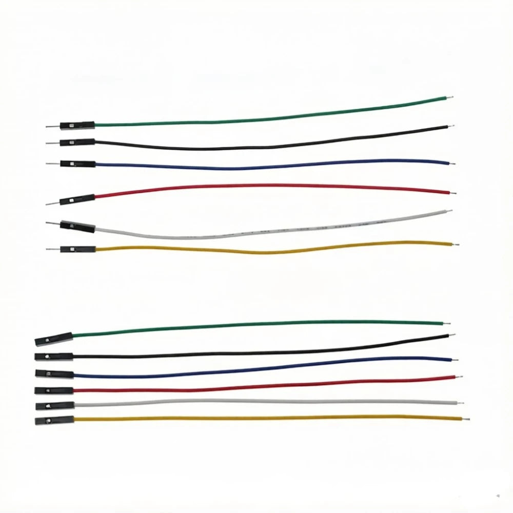 10Pcs 2.54mm Pitch Single End Dupont Jumper Wire 1Pin Male Female Connector 26AWG Breadboard Jumper Cable