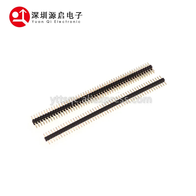 10pcs 1.0mm 1.27mm 2.0mm 2.54mm Pin Header Double Row Male 1/2~40P Breakaway PCB Board Connector Strip Pinheader 1*2/2P 4P 6-40p