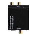 ADC Latest Analog To Digital Converter Optical Coax RCA Toslink Audio Sound Adapter SPDIF Adaptor for Apple TV for Xbox 360 DVD