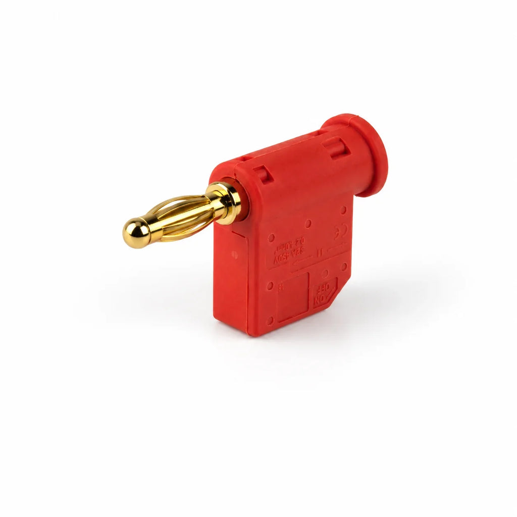32A 4mm Solderless Stackable Banana Plug Lever Type Quick Wire Connector High Current Gold Plated Brass for Speaker Amplifier