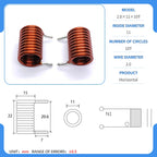 hollow inductor coil inductor copper wire  full specifications