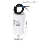 5-22uf CBB60 Run Capacitor AC 450V U Terminal Wires 50/60Hz Cylinder Bottom with M8 Screw for Washing Machine Pump Motor Star