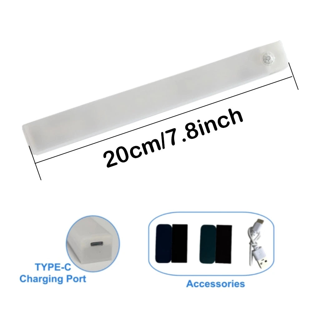 Wall Lamp Rechargeable Magnetic Lights Smart Motion Sensor LED Night Light For Bathroom Indoor Lamp Cabinet Floodlight