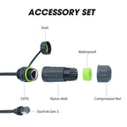50/100 CM Starlink Ethernet Adapter Gen 3/Mini,Starlink Mini Cable Extension to RJ45 Coupler IP68 Waterproof for Dish and Route