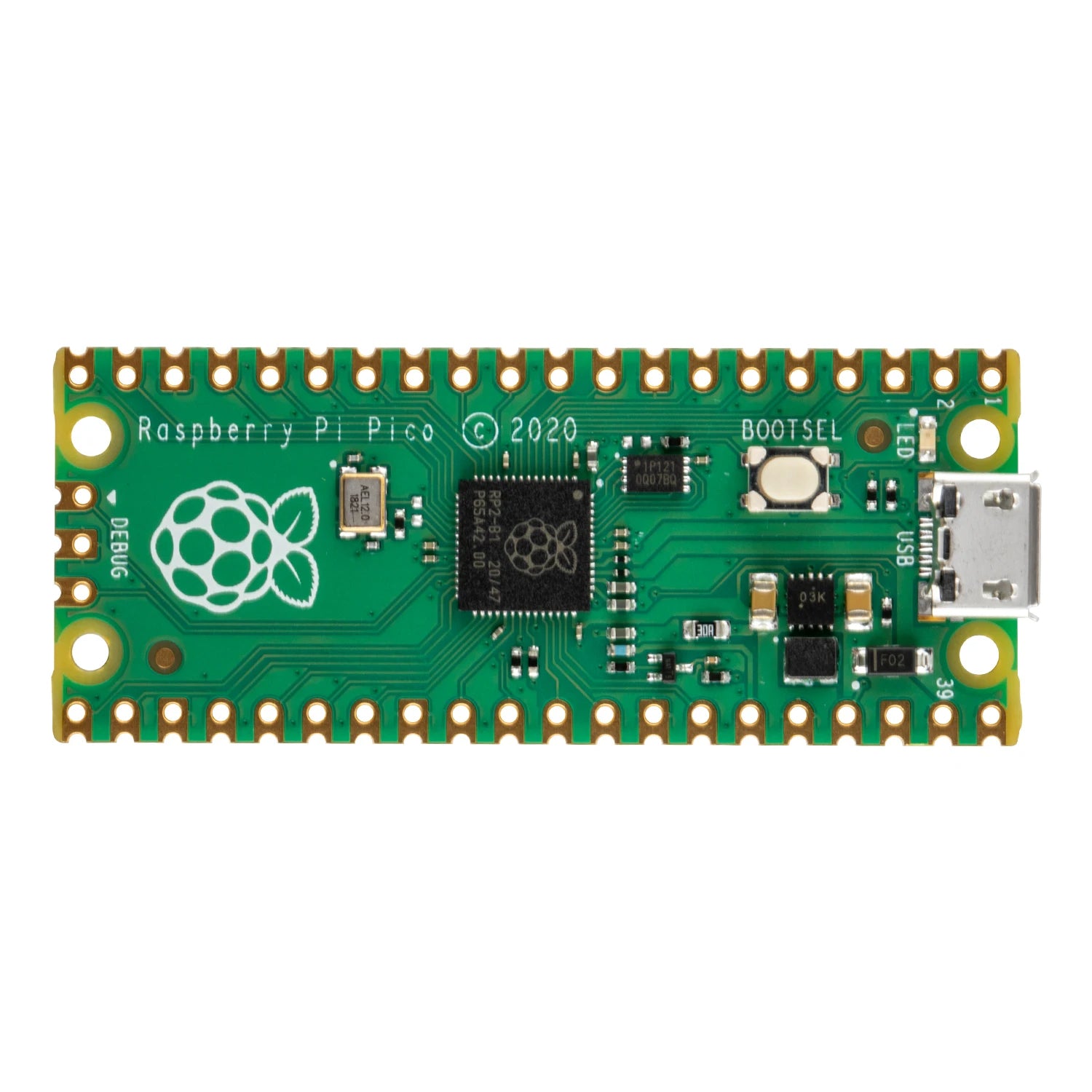 Official Raspberry Pi Pico Board RP2040 Dual-Core 264KB ARM Low-Power Microcomputers High-Performance Cortex-M0+ Processor
